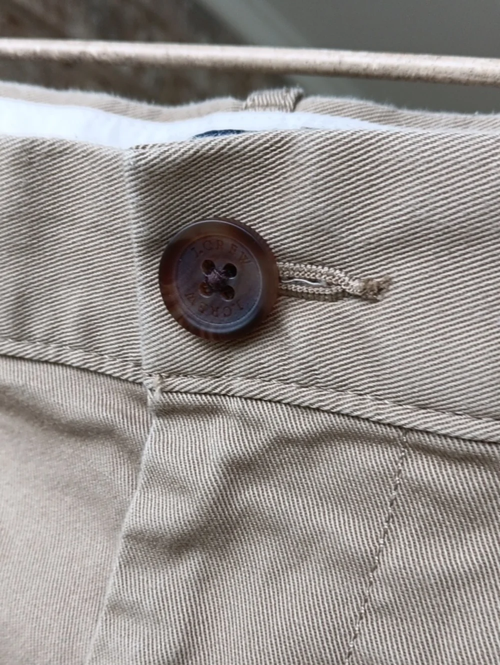J. Crew Men's Beige Flat Front Cotton Shorts